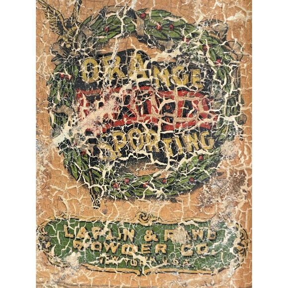 Vintage Laflin & Rand Orange Exta Sporting Gunpowder Tin - Picture 5 of 6